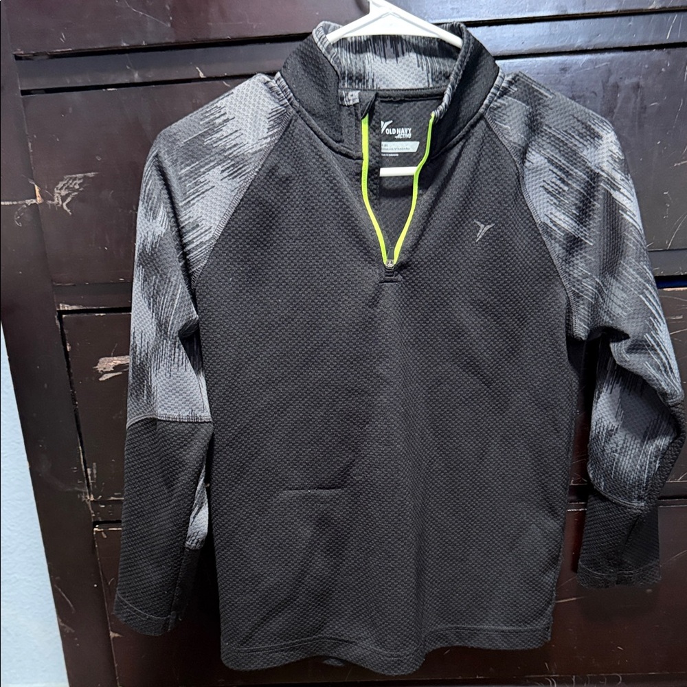 Old Navy Active Black Pullover with Neon Accents